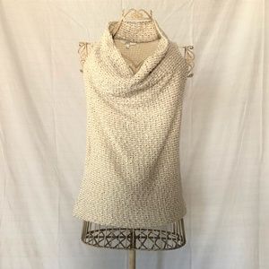 NWT - DREW Cream Cowl Neck Open Back Sleeveless